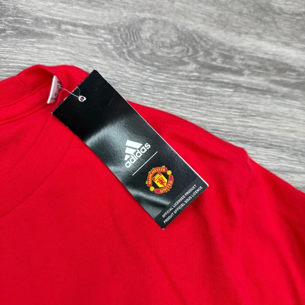 Adidas Manchester United T Shirt Men XXL Red Cristiano Ronaldo #7 Soccer Graphic